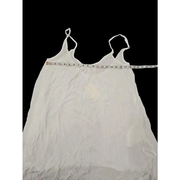 Elan White Cover Up Slip Dress Sz M - Picture 9 of 10